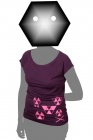 toxique band women's purple t-shirt pink print