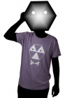 toxique men's purple t-shirt silver print
