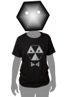 toxique men's black t-shirt silver print